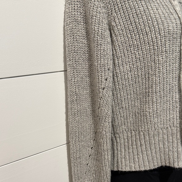 Kendall & Kylie Gray Lace-Up Sweater - Picture 4 of 6